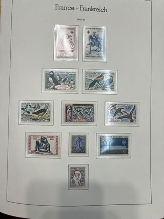 sellos Francia desde 1950 hasta 2009