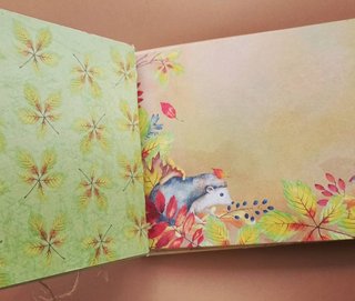 Álbum Otoño y libreta hechos a mano