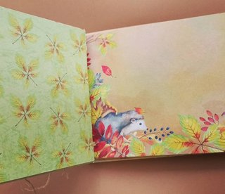 Álbum Otoño y libreta hechos a mano
