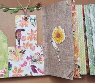 Álbum Otoño y libreta hechos a mano