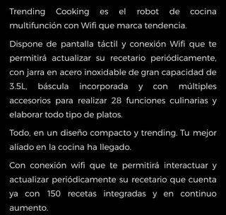 Robot de cocina Taurus de 2022