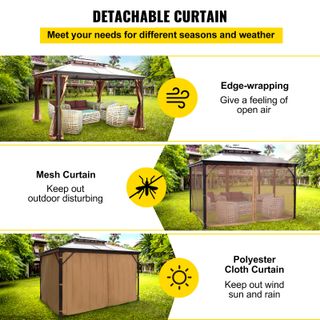 Gazebo da Patio Gazebo da 10x10ft Hardaze Gazebo c