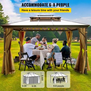 Gazebo da Patio Gazebo da 10x10ft Hardaze Gazebo c