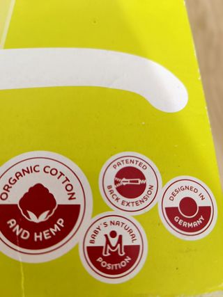 Portabebés Mochila Manduca Pure Cotton Red.