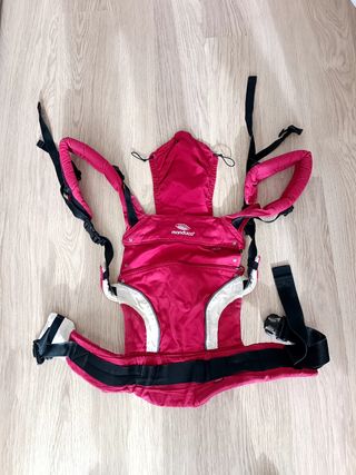 Portabebés Mochila Manduca Pure Cotton Red.