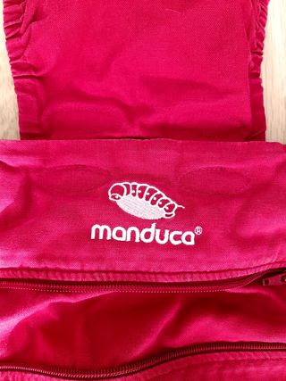 Portabebés Mochila Manduca Pure Cotton Red.