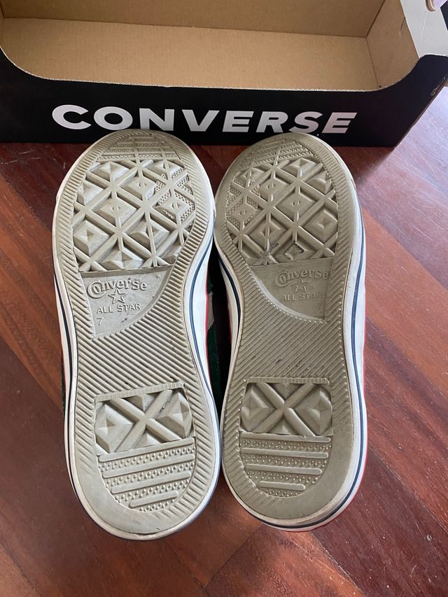 Converse de ante verde y gris (Nº40)