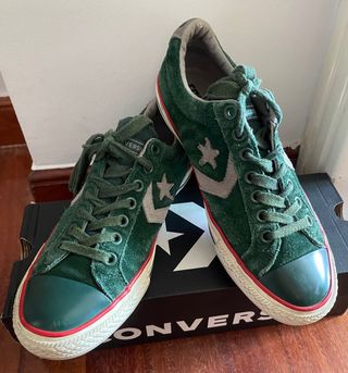 Converse de ante verde y gris (Nº40)