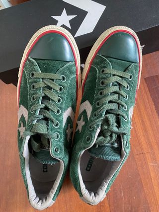Converse de ante verde y gris (Nº40)