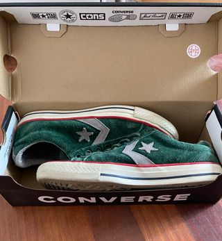 Converse de ante verde y gris (Nº40)