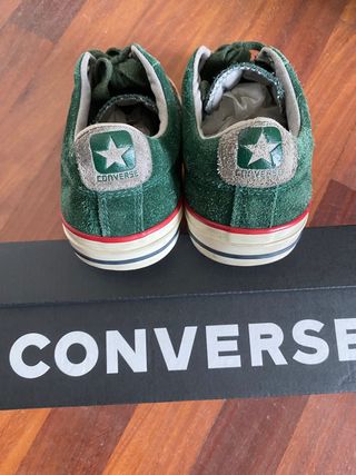 Converse de ante verde y gris (Nº40)