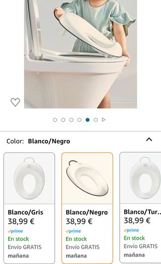 Reductor baño WC BabyBjörn + complementos