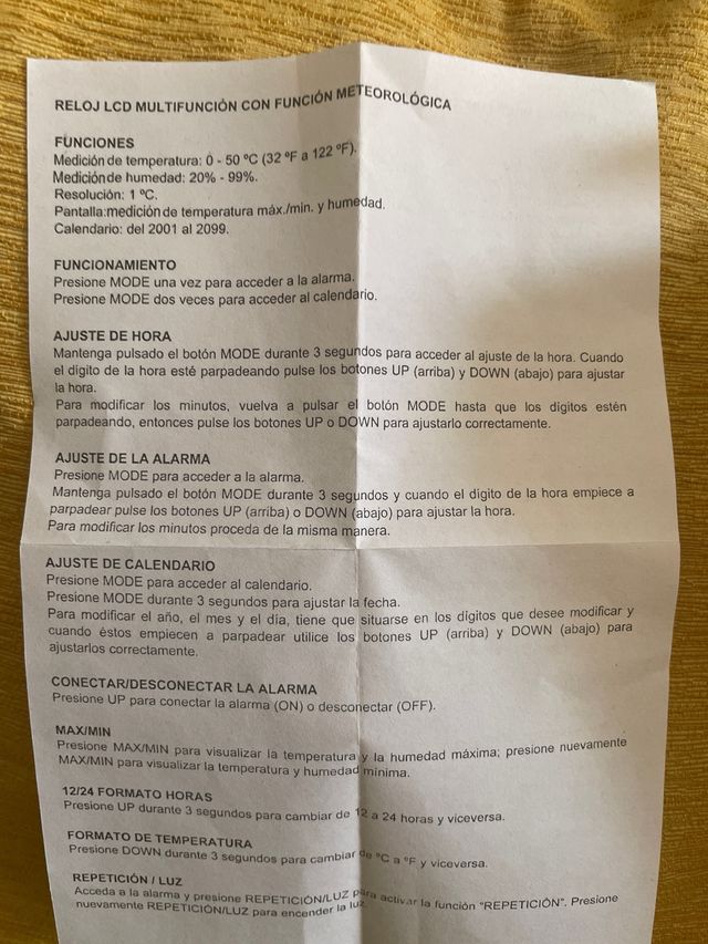 Reloj multifuncion digital