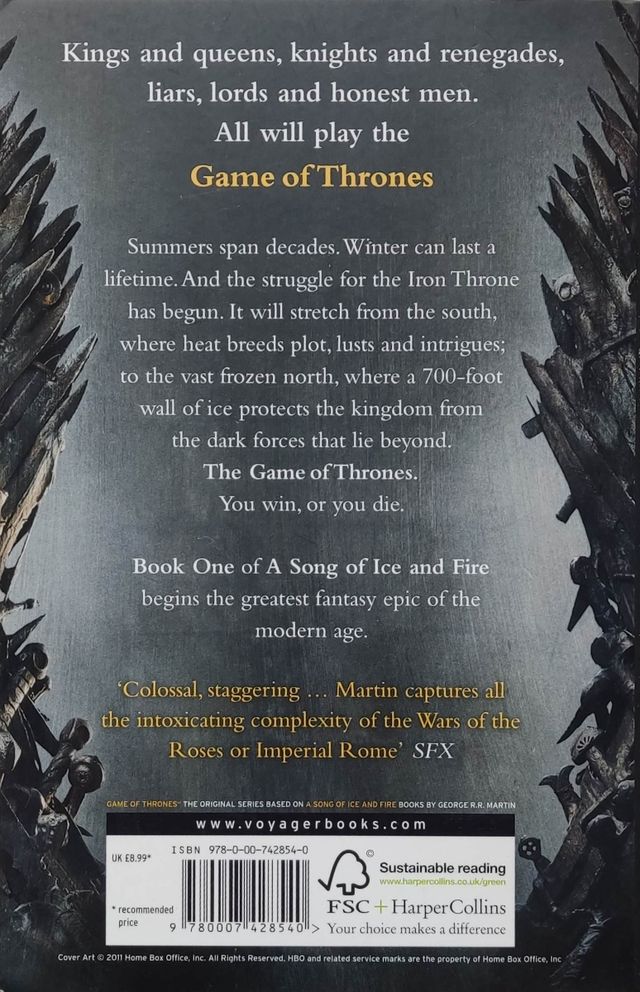 Game of thrones, George RR Martin