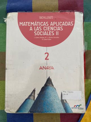libro mates aplicadas AACC sociales II 2 bach