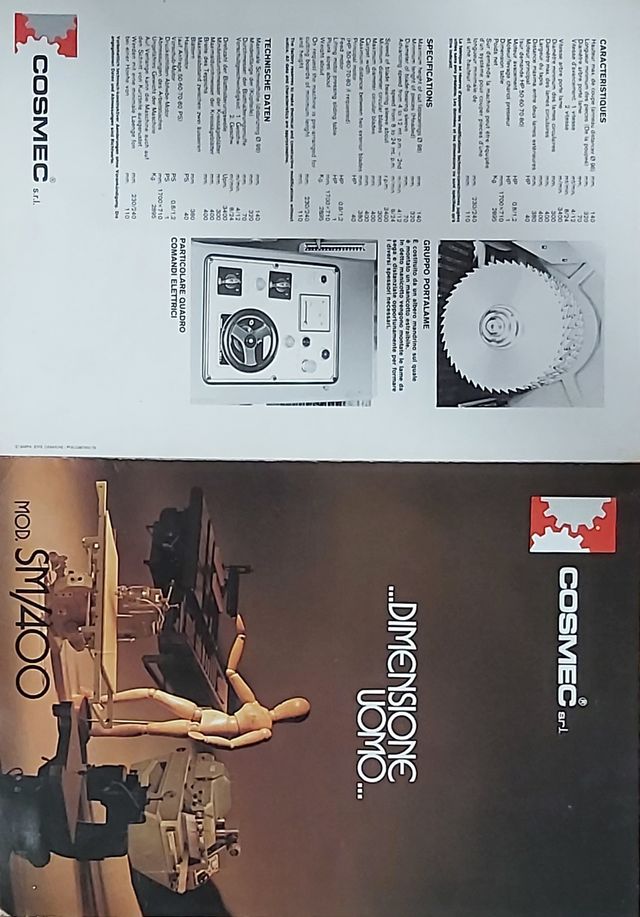 Sierra circular multiple Cosmec SM 400 de 80 CV