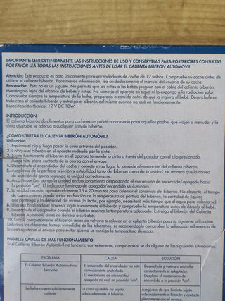 Calienta biberón Automovil