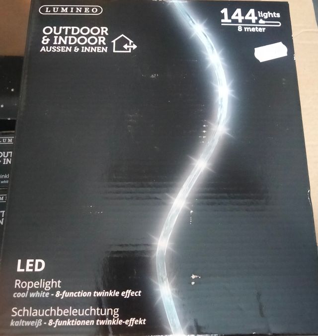 LUMINEO 144 LUCI LED PER ESTERNO 8 metri