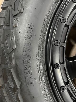 Set 5 Llantas Fuel Block 18x9 5x127 ET-12