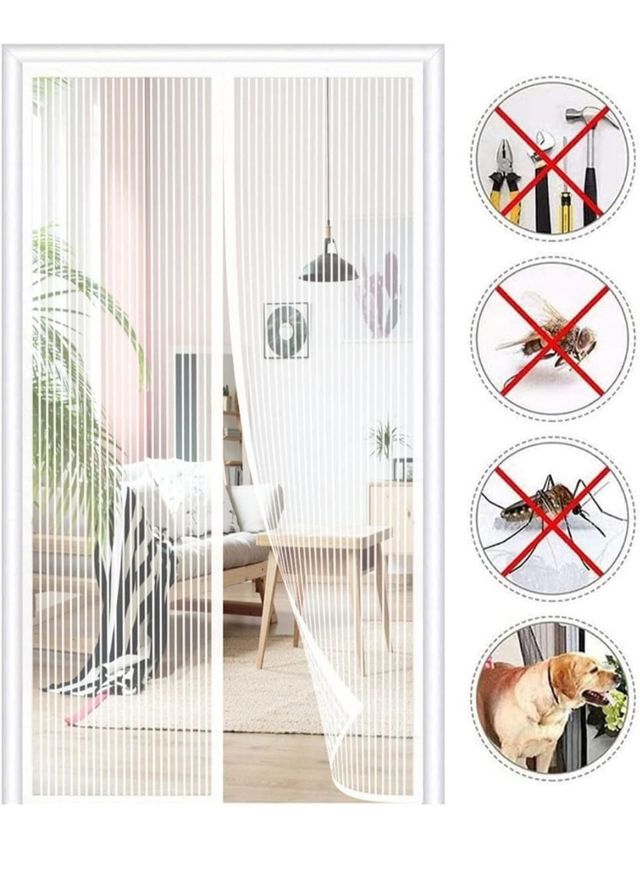 Mosquitera Puerta Blanca 90x190cm