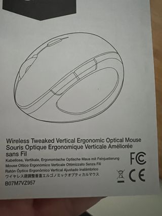 Ratón inhalámbrico ergonómico Amazon Basics