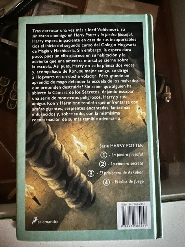 Harry potter y la camara secreta