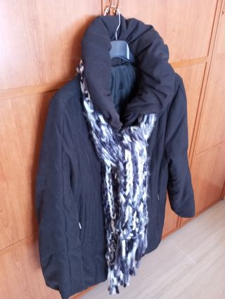 ABRIGO Y BUFANDA MUJER