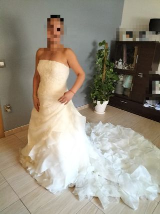 Traje de novia talla 38 Rosa Clará 