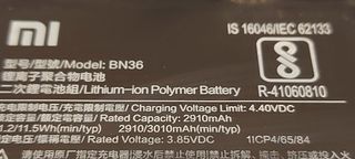 Bateria BN36 Xiaomi