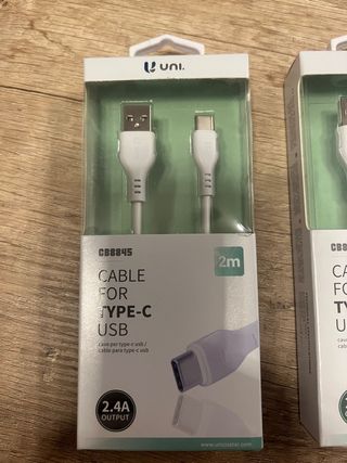 Cable USB tipo C de 2 M nuevos
