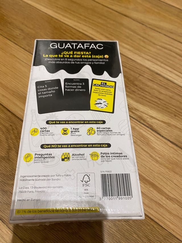 Juego GUATAFAC sin abrir