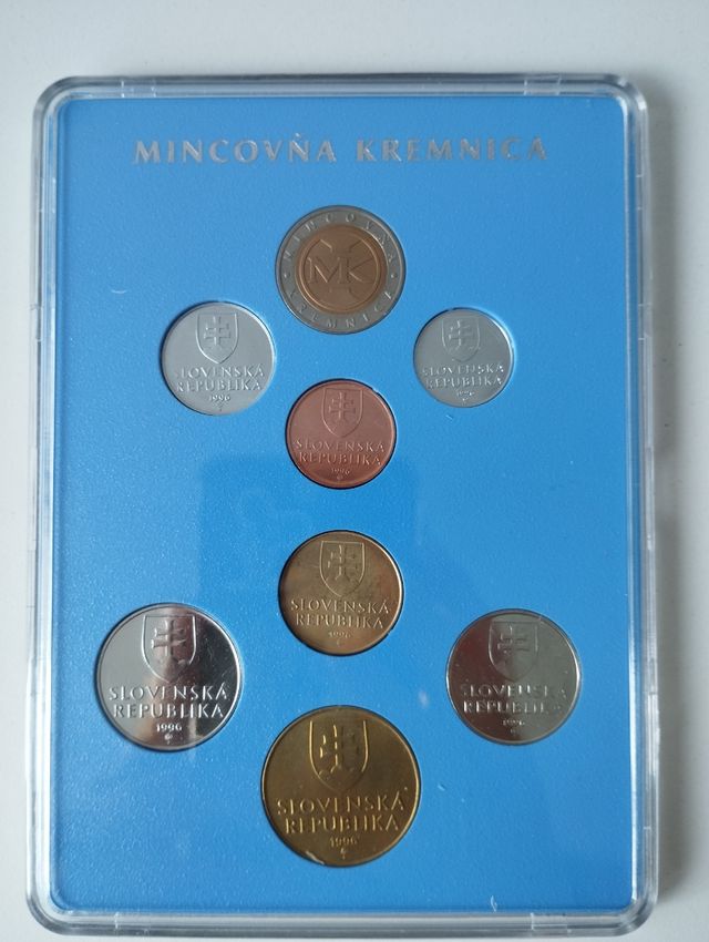 Estuche colección monedas Eslovaquia 1996