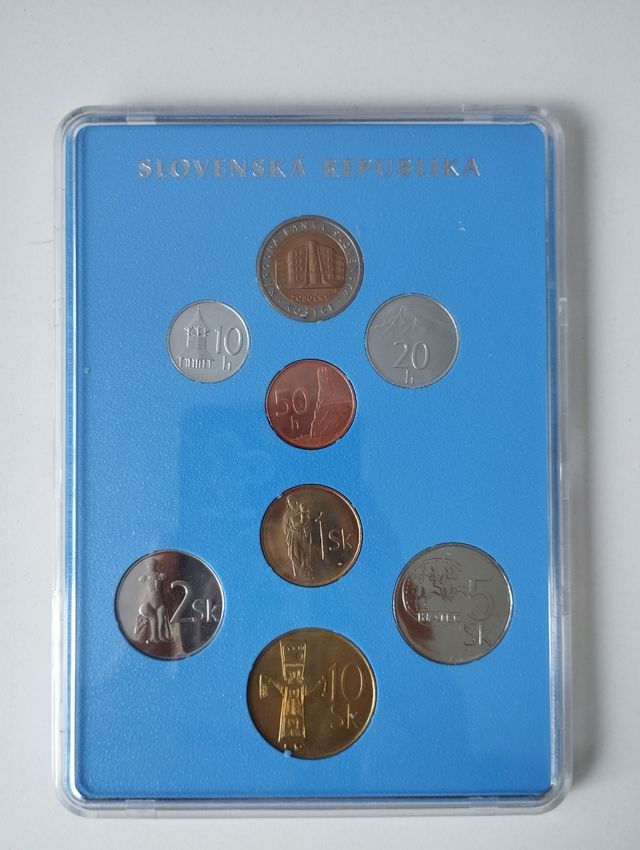 Estuche colección monedas Eslovaquia 1996