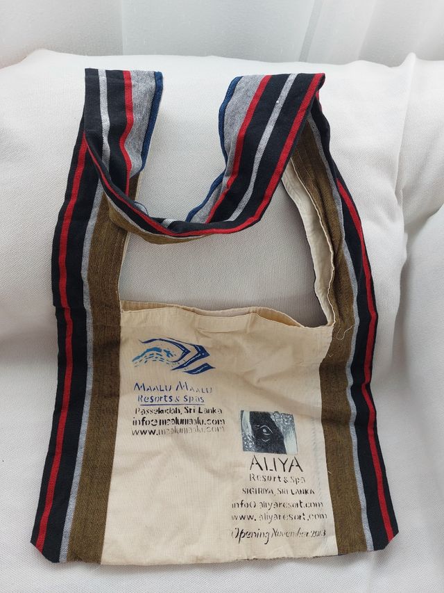 Bolso bandolera tela unisex