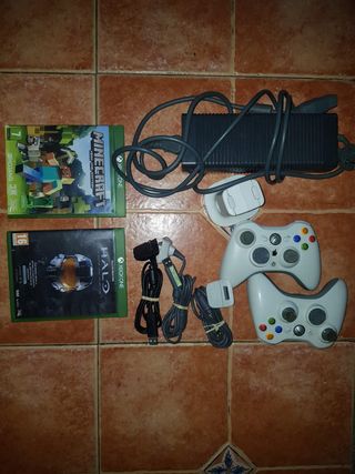 Mandos Xbox juegos baterías cable