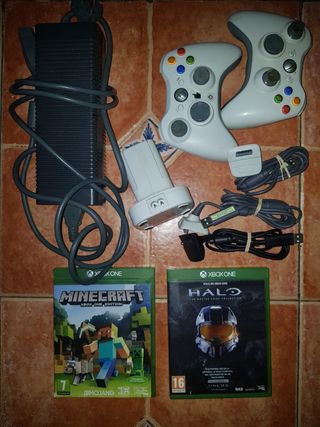 Mandos Xbox juegos baterías cable