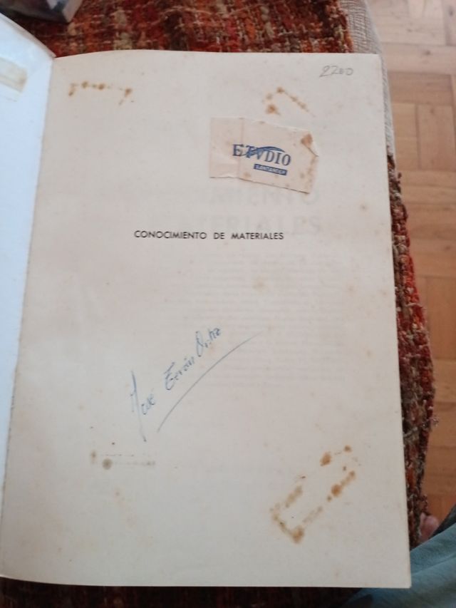 Conocimiento de materiales.J. M.Sanchez,