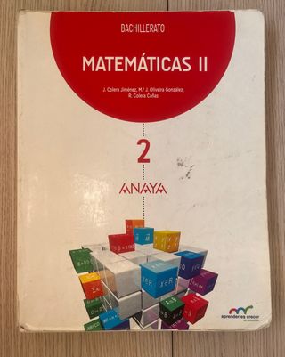 Libro Matematicas 2 Bachillerato
