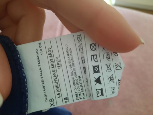 Camiseta benetton ,talla xs