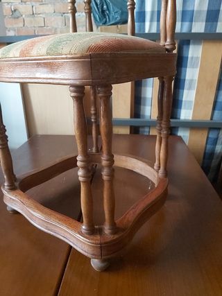 SILLA MADERA ANTIGUA VINTAGE