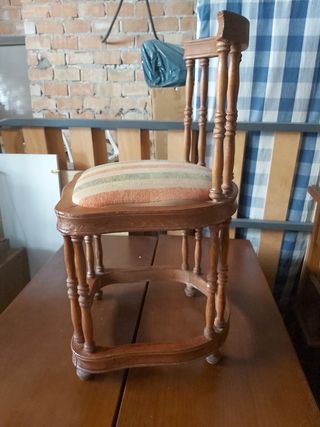 SILLA MADERA ANTIGUA VINTAGE