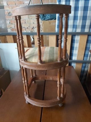 SILLA MADERA ANTIGUA VINTAGE