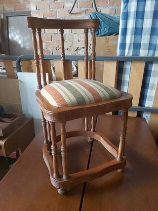 SILLA MADERA ANTIGUA VINTAGE
