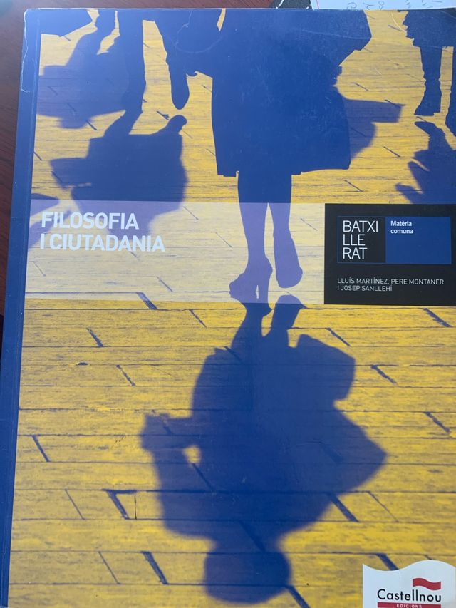 Filosofia i ciutadania Batxillerat