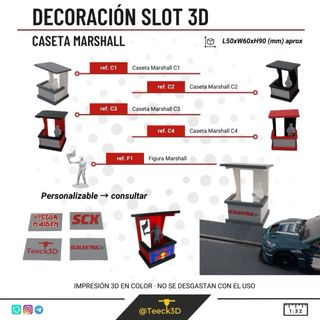 Caseta comisario marshall decoracion slot 3d