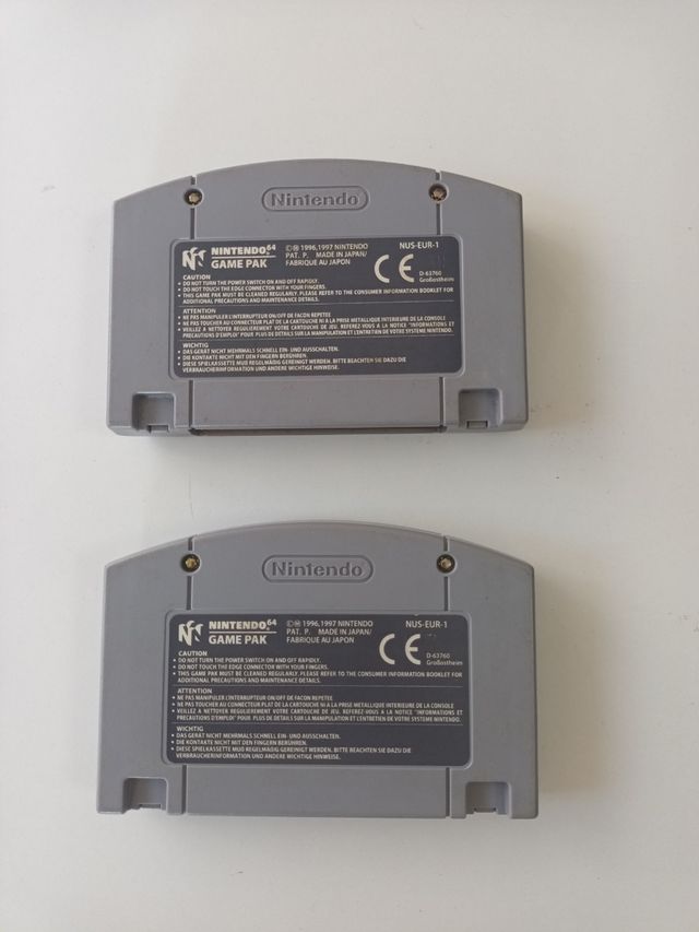 Pack 2 Juegos Nintendo 64 cartucho