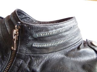 Zara Man / cazadora piel negra 