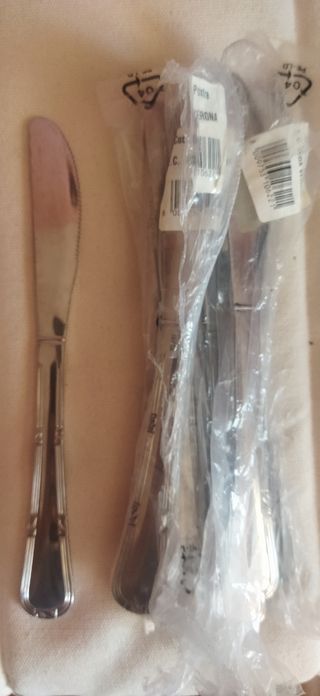 Cubertería acero inoxidable: 80 piezas Verona