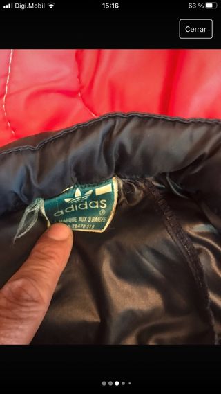 Chubasquero Vintage Adidas azul