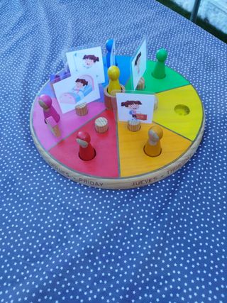 Calendario artesano Montessori español inglés
